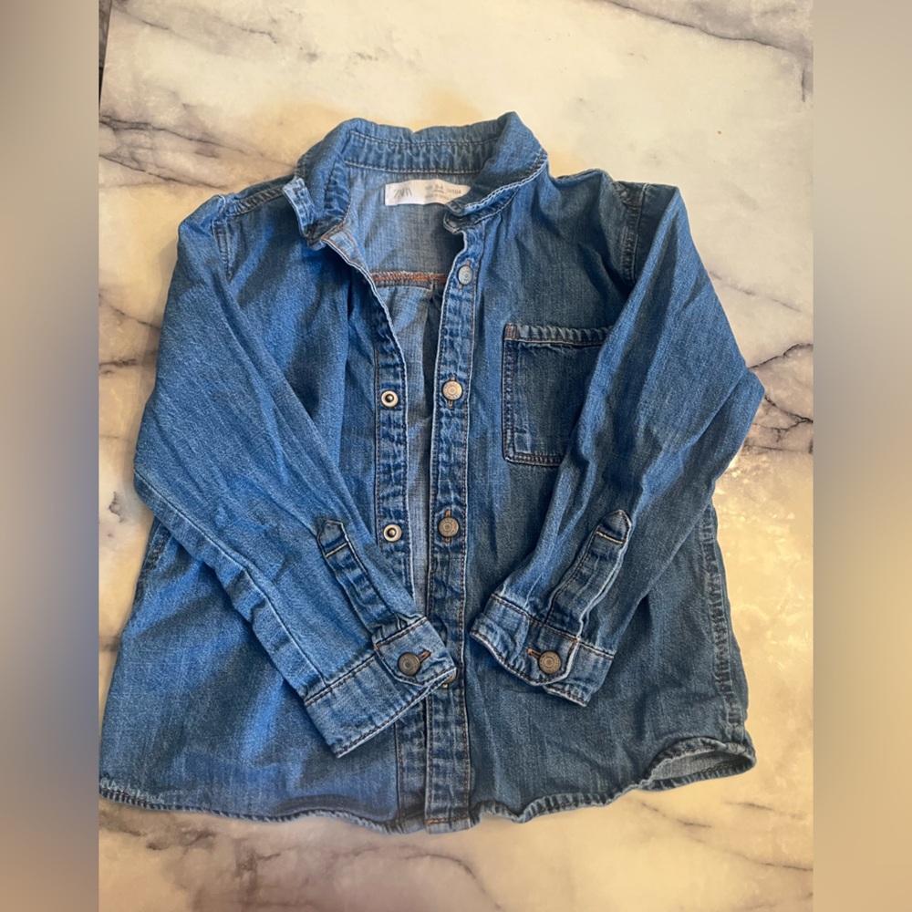 Zara Blue Denim Shirt